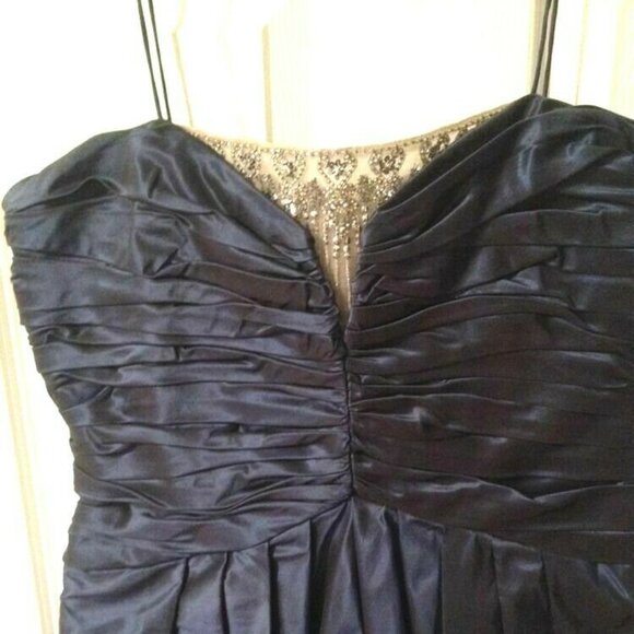 SALE Luxe Runway Dress BADGLEY MISCHKA Silk Embelished Eyecatching Designer $699 - Picture 2 of 7